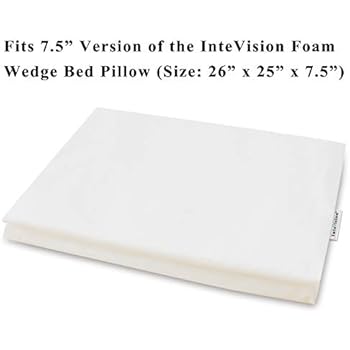 InteVision 400 Thread Count, 100% Egyptian Cotton Pillowcase. Designed to Fit The 7.5