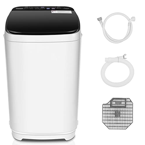 Portable Washer, 15.5Lbs FullAutomatic Washing Machine with Drain Pump