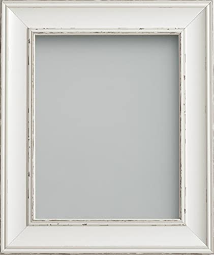 Frame Company Brooke Photo Frame, Antique White, A3 (16.5x11.75 inch), fitted with perspex