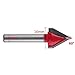 3D Wood Making Router Tungsten Steel CNC Engraving Sharp V Groove Bit End Mill 60 / 90 / 120 / 150 Degree 6mm Shank Woodworking Cutting Tool (60 Degree)