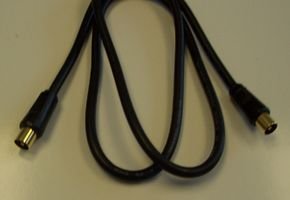 PROSIGNAL PSG00630 TV Aerial Coaxial Lead, Male to Male, 1m Black