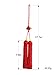Dokreil Tai Chi Sword Tassel Chinese Kungfu Sword Tassel Multi Color Long Silk (Red,17.7in)