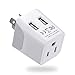 Australia, New Zealand, China Travel Adapter Plug by Ceptics, Dual USB Input - Ultra Compact - USA to Type I - Perfect for Cell Phones, Chargers, Cameras, Tablets, and more (CTU-16) primary