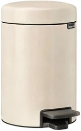 Brabantia NewIcon 3L Pedal Bin Soft Beige Small Waste Bathroom view 11