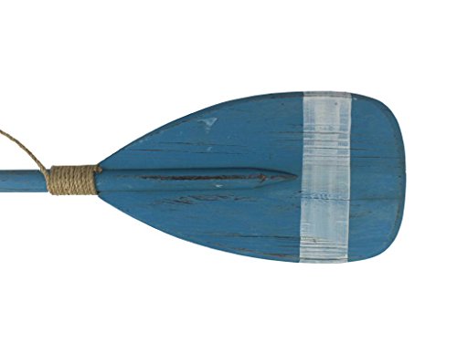 image for Handcrafted Nautical Decor Wooden Malibu Decorative Rowing Boat Paddle