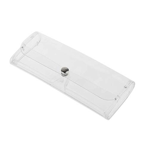 RONRONS 5 Pack Transparent Plastic Glasses Protection Box Eyeglass Case Holder