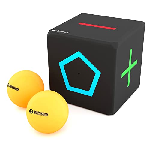 KOMBOID Ball Bouncing Skill Game for Teenagers and Adults. 12+ Years Old. Cube X 1, Single Cube, 2 Balls.