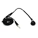 Mono Handsfree Headset Flat Cable w Mic 3.5mm Single Earbud for iPhone 5S 6 6S PLUS iPad - Samsung Galaxy S8 S8+ S7 S6 Edge S5, Note 5 Edge 4 3 - Motorola Droid Turbo 2 - LG G4 G5 G6 V20 - Tablets