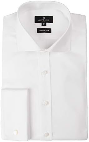 Jeff Banks Outlet Men's White Formal Shirt in 15 to 18.5