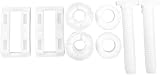 BARGAIN FACTORY White Soft Close Heavy Duty Toilet Seat Adjustable Hinges Oval view 7