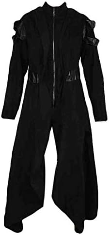 UUYUK Women Witch Hooded Victorian Goth Jacket Cosplay Steampunk Trench Coat