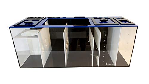 40" Refugium, Marine Aquarium Filter, 40 Gallon Sump - Laser Cut - 4" and 7" Sock Holders/ATO