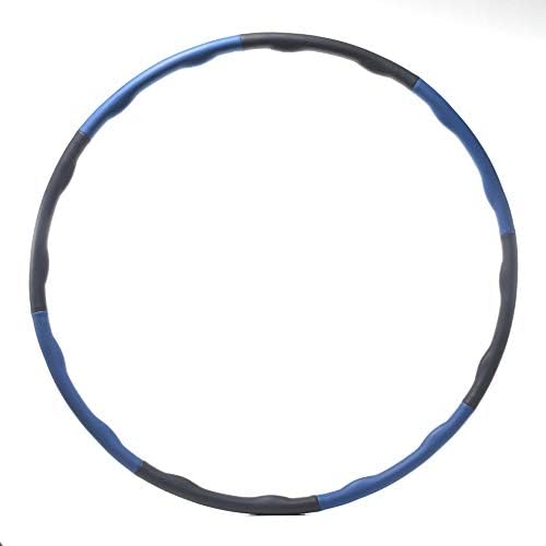 Double F Weighted Exercise Wave Hula Hoop 8 Section Detachable Hula Hoop Foam Padded Hula Hoop