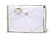 Darice VL414GB, Guest Book with Pen Rhinestone Heart Sheer, White