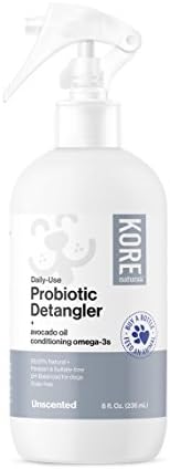 KORE NATURAL Probiotic Daily Use Detangler Honeysuckle, 8 Ounce Bottle