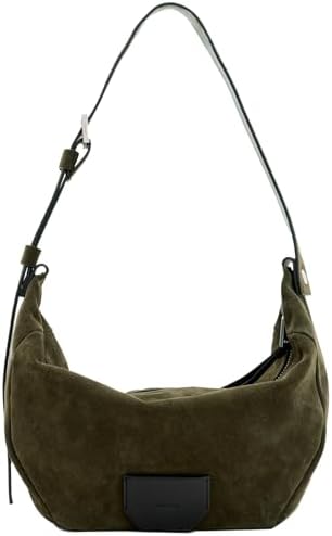 AllSaints Women's MADEA SNAKE SHOULDER Black One Size: Handbags
