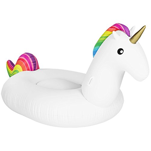 FLOATY Giant Luxury Inflatable Unicorn Pool Float Ride On in