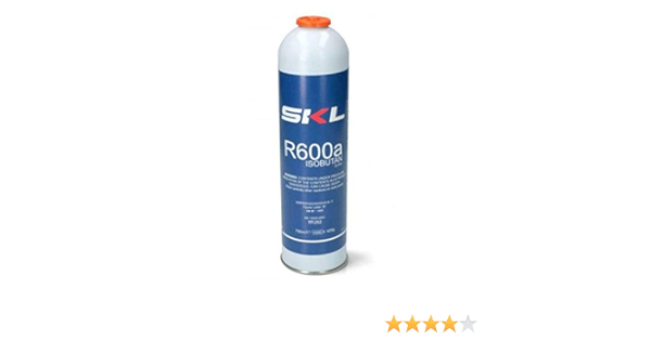 1 botella de gas refrigerante y freezer R600 – R600A 420 g OM Ref000UN