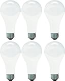 GE Lighting Soft White 46814 150-Watt, 2680-Lumen A21 Light Bulb with Medium Base, 6-Pack