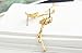 Gold Plated Dangle Earrings For Girls Gold Tone Butterfly Earring With Tassles -EGG044