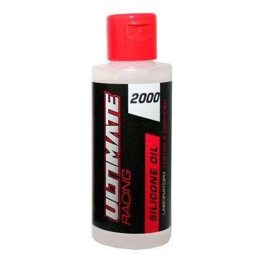 Ultimate Racing Silicone Oil 2,000 CPS, 60 ml - Lubricant for RC Machines, Increases Efficiency & Prevents Wear