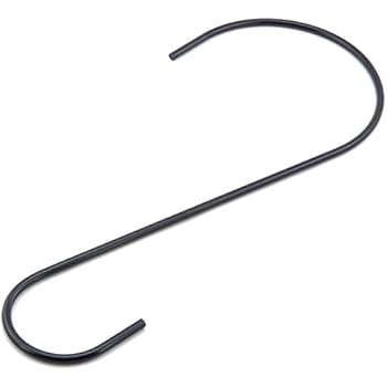 NXG 3 Pack 12 Inches Tree Branch Hooks,S Shape Hooks - Metal Hanger Hook for Hanging Bird Feeders, Baskets,Plants, Lanterns and Ornaments
