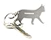 Munkees Cat Bottle Opener Keychain, Mini Pet Kitten Can Opener Key Ring, Small Pocket Lightweight Kitty Beer & Wine Cap Opener for Men, Women, Bartenders, Waiters