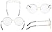 Agstum Retro Round Metal Non-Prescription Eyeglasses Frame with Spring HInge Clear Lens (Gold, (Medium size) 46)