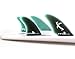 FCS II Keel Quad Set PG Split Keel 4 Surfboard Fins