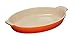 Le Creuset PG0400-242Heritage Stoneware Oval Au Gratin Dish, 1-Quart, Flame