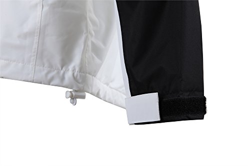 Woodworm Golf V2 Mens Waterproof Jacket and Pants Golf Rainsuit White Medium - Thumbnail 4