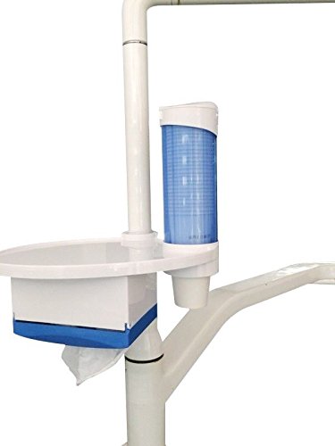 APHRODITE Cup Storage Holder + Tissue Box + Tray Plate 3-in-1 for Dental Chair Blue New