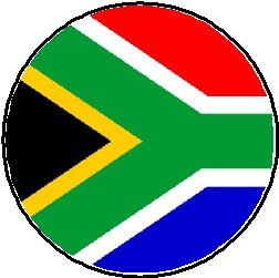 South African Flag 1.25" Pinback Button Badge / Pin - Country Pride Africa