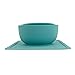 Modaliv 34oz Adult Scooper Bowl with Suction Base – Adaptive Silicone Placemat for Stroke Recovery, Elderly, or Disabled – Microwave & Dishwasher Safe – Non-Slip Feeding Aid (Turquoise)