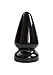Doc Johnson Titanmen - Ass Servant - Massive Anal Plug - For Experienced Players - Traditional Shape - 3.7 Inch Width - Anal Toy - Black