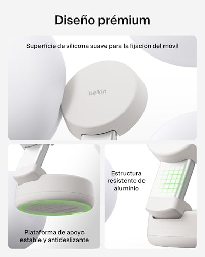 UltraCharge Cargador Inalámbrico iPhone 2 En 1 MagSafe, Cargador Inalámbrico Magnético Convertible, Qi2 25 W, iPhone 17, Apple Watch Series 10 y Pixelsnap, Fuente De Alimentación 45 W, Beis