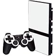 Winter White - Vinyl Decal Mod Skin Kit by System Skins - Compatible with PlayStation 2 Slim Console