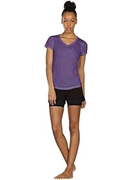 icyzone Activewear Fitness Yoga Tops Workout V Neck Open Back Camisetas para Mujer