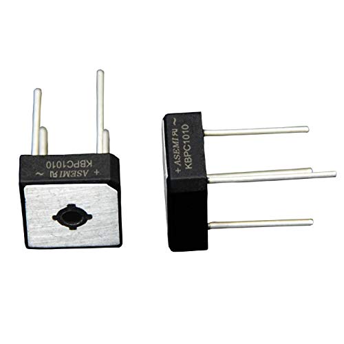 ASEMI (Pack of 2pcs) KBPC1010 with Heat Sink 10A1000v Bridge Rectifier Diode for Electric Fan…