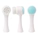 Double Facial Cleansing Brush 1pcs Blue Manual Face Brush Soft Bristles and Silicone Cleansing Brush for Washing Face-Deep Pore Exfoliation-Wash Makeup-Massaging