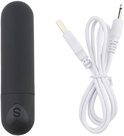 WEI EI Hot Sale 10 Speed Mini Bullet Vib Rechargeable G-Msager Stimulator Waterproof for Women (Black)