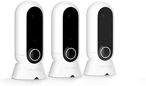 Canary: Flex 3 Camera Pack + 1-Year Premium Plan | Indoor Outdoor WiFi HD Home Security | Night Vision, Weatherproof, Wireless or Plug in, Flexible, Motion Alerts (Alexa, iOS, Google, Android), White