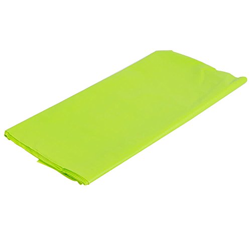 12-Pack Disposable Plastic Tablecloths - 54 x 108 Inch size Table Cloth – Ideal Rectangular Table Covers for Any Tables upto 8 Feet Long – Easy Clean-up of Post-Event Mess (Lime Green)
