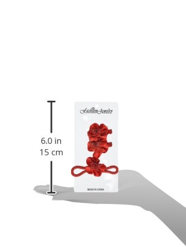 Linda Fashion Butterfly Hair Clip and Scrunchy, 12 Count