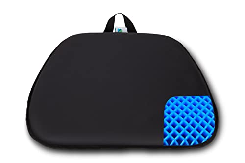 FOMI Water Resistant All Gel Orthopedic Seat Cushion | 15” x 17 | Incontinence and Spill Protection | Comfortable Pad for Car, Truck, Office Chair, Wheelchair, Home | Pressure Sore Relief | Portable