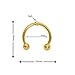 BodyJ4You 16 Gauge Horseshoe Circular Barbell 6PC