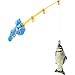 Fairly Odd Novelties Cat Fishing Pole Toy - Funny Interactive Fish Toy for Cats, Kittens, and Small Pets. Giftable Cat Fishing Rod Novelty Gifts, Item, FON-10309, Multi-Colored, 1 Count (Pack of 1)