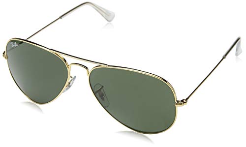 Flying Machine Sunglasses - Ray-Ban Aviator Classic,  Green Classic, 58