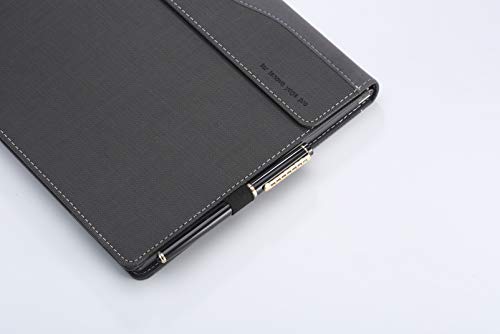Honeymoon Compatible for Lenovo Yoga C930 / Yoga 920 / Yoga 910 /Yoga 900 13.9 Inch Case, PU Leather Folio Stand Protective Cover for Lenovo Yoga 7 Pro / 6 Pro / Yoga 5 Pro 13" 2-in-1 Laptop, Grey