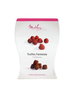 Mathez Schokoladentrüffel Trüffelpralinés mit Himbeere Truffes Fantaisie – Bild 3